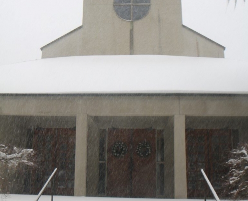 Photos of rare snow at Mepkin Photos of rare snow at Mepkin